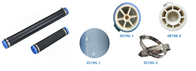 Mikro-Blasen-Rohr-Diffusor-Durchmesser 90mm Ecd keramischer feiner für Aquarium