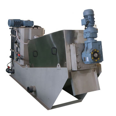 Edelstahl-Material der spiralförmiger Schlamm-Entwässerungsmaschinen-spiralförmiges Filterpresse-304L